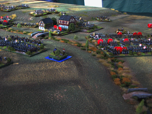 Closer photo of the 6mm Battle of Wagram game